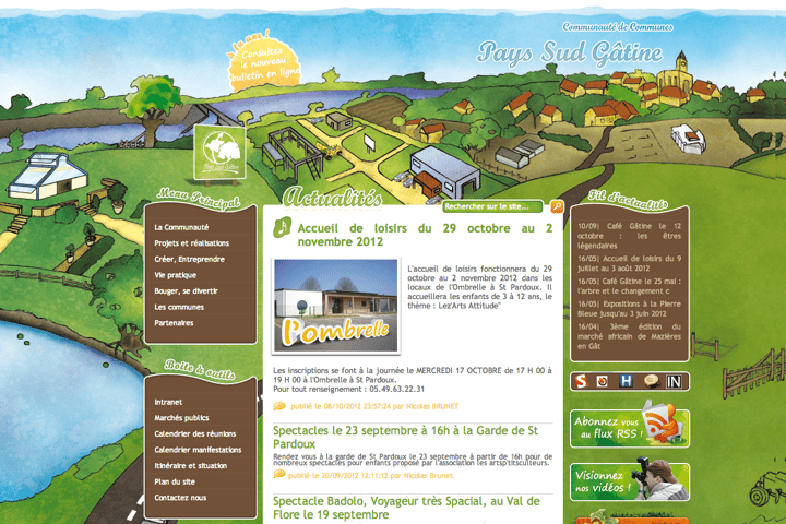 Communaute de Communes du Pays Sud Gatine website preview
